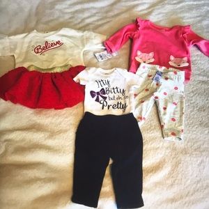 3 Newborn girl outfits